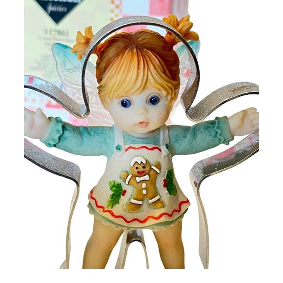 My Little Kitchen Fairies COOKIE CUTTER FAIRIE Gingerbread Apron Holiday Fairy! - Picture 4 of 5